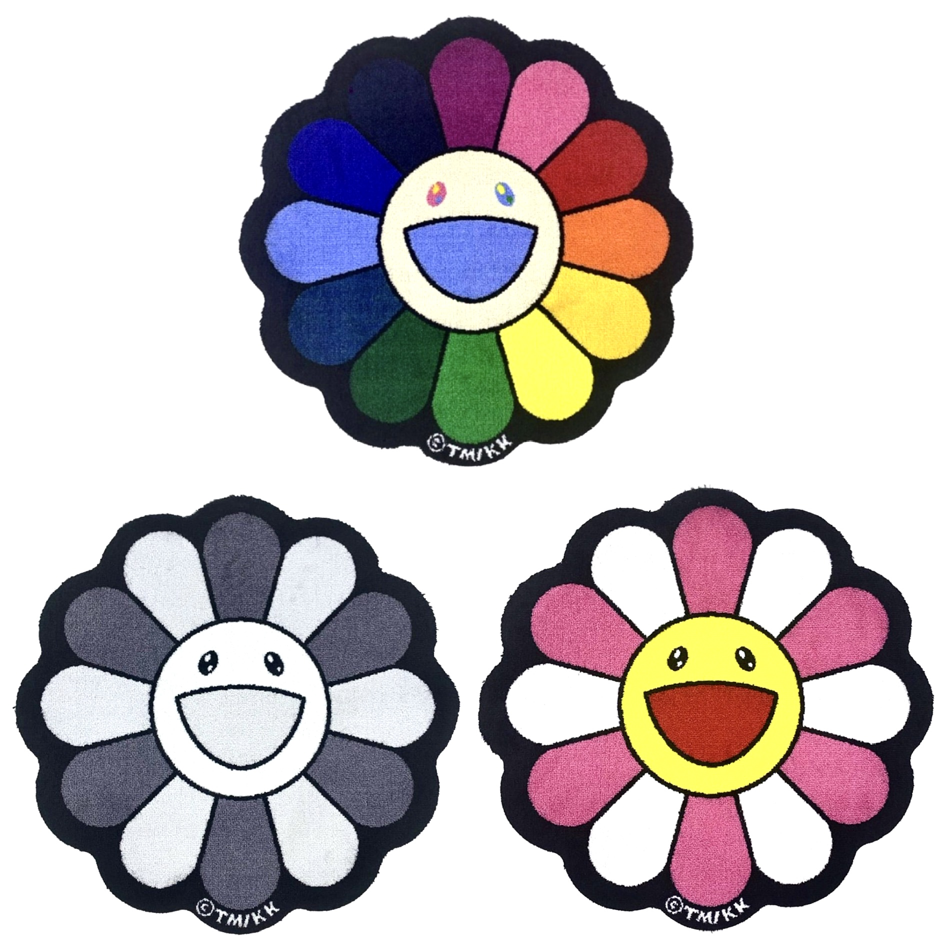 したもので】 村上隆 Flower Floor Mat Rainbowの通販 by らいぱち